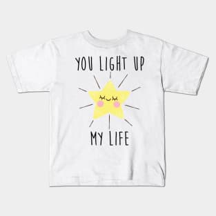 You light up my life, gold star Kids T-Shirt